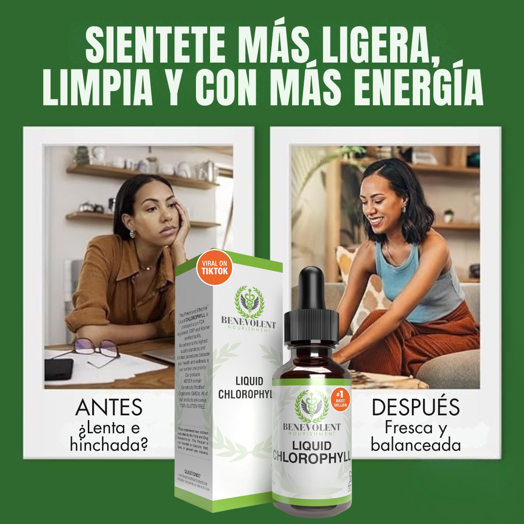 Benevolent™ – Clorofila Líquida Premium 60 ml